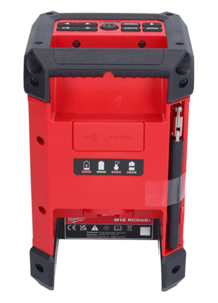 Milwaukee M12 RCDAB+-601 Akku Radio DAB+ 12 V + 1x Akku 6,0 Ah + Ladegerät