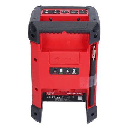 Milwaukee M12 RCDAB+-602 radio batería DAB+ 12 V + 2x baterías 6.0 Ah + cargador