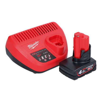 Milwaukee M12 FIR38LR-401 Grzechotka akumulatorowa 12 V 75 Nm 3/8" + 1x akumulator 4,0 Ah + ładowarka