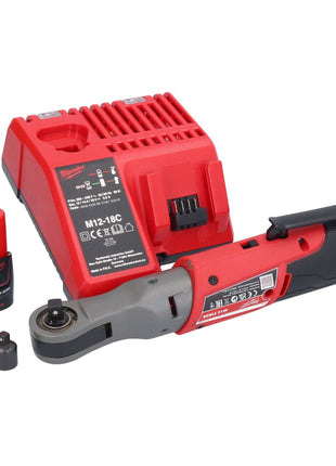 Milwaukee M12 FIR38-301 Akku Ratsche 12 V 75 Nm 3/8" 1/4" + 1x Akku 3,0 Ah + Ladegerät