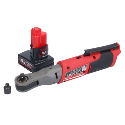 Milwaukee M12 FIR38-401 Grzechotka akumulatorowa 12 V 75 Nm 3/8" 1/4" + 1x akumulator 4,0 Ah - bez ładowarki