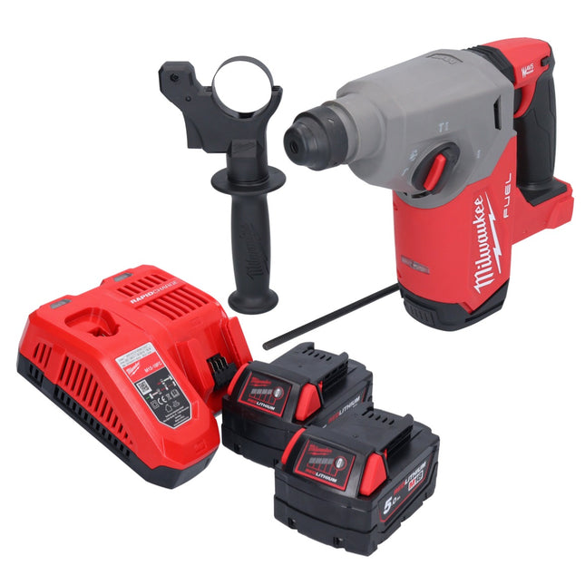 Trapano a percussione a batteria Milwaukee M18 FH-502 18 V 2,5 J SDS plus Brushless + 2x batteria ricaricabile 5,0 Ah + caricatore