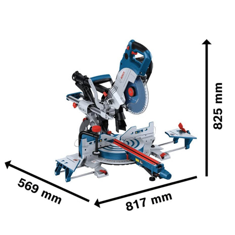 Bosch GCM 18V-216 DC Professional Akku Kappsäge Gehrungssäge 18 V 216 mm BITURBO Brushless Solo ( 0601B47000 ) - ohne Akku, ohne Ladegerät