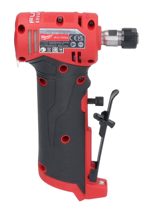 Amoladora recta Milwaukee M12 FDGA-602 angular 12 V 6/8 mm sin escobillas + 2x batería 6,0 Ah + cargador