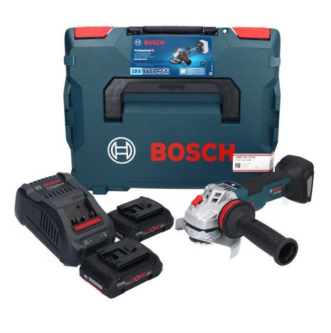 Bosch GWS 18V-10 SC Akku Winkelschleifer 18 V 125 mm Brushless + 2x ProCORE Akku 4,0 Ah + Ladegerät + L-Boxx - Toolbrothers