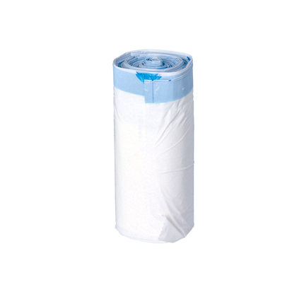 80 Toiletteneinlagen mit Superabsorbierenden Unterlagen, 4 Rollen, 20 Stück pro Rolle, Einlage 59 x 38 cm, mit Kordelzug, in weiß, blau 2er Set - Toolbrothers