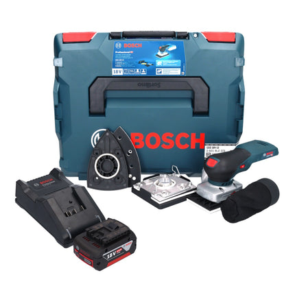 Bosch GSS 18V-13 cordless orbital sander 18 V + 1x rechargeable battery 5.0 Ah + charger + L-BOXX