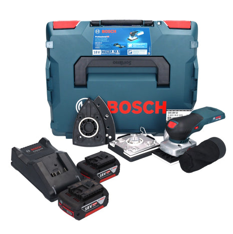 Akumulatorowa szlifierka oscylacyjna Bosch GSS 18V-13 18 V + 2x akumulator 5,0 Ah + ładowarka + L-BOXX