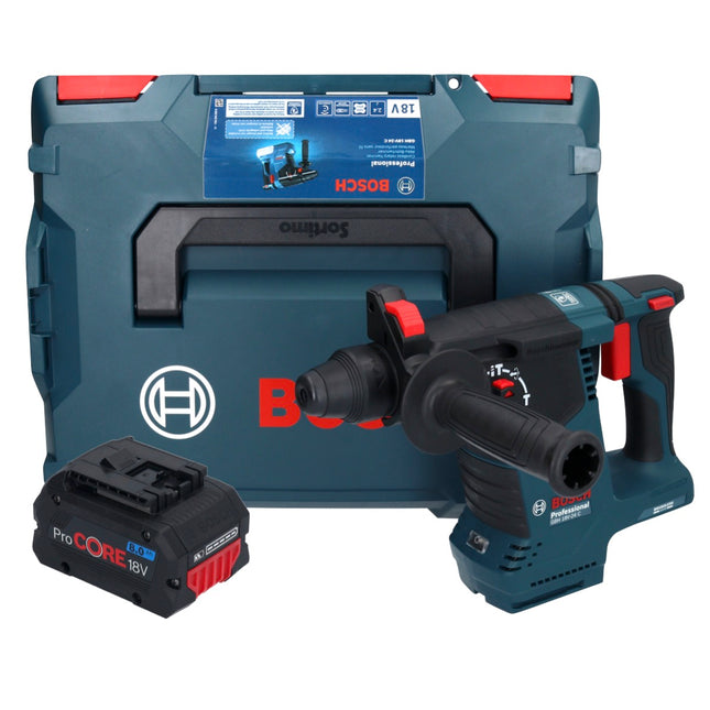 Bosch GBH 18V-24 C Martello rotativo professionale a batteria 18 V 2,4 J Brushless SDS plus + 1x batteria ricaricabile ProCORE 8,0 Ah + L-BOXX - senza caricabatterie
