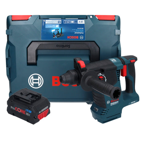 Bosch GBH 18V-24 C Martello rotativo professionale a batteria 18 V 2,4 J Brushless SDS plus + 1x batteria ricaricabile ProCORE 8,0 Ah + L-BOXX - senza caricabatterie