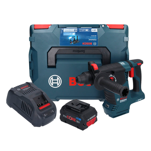 Bosch GBH 18V-24 C Professional Akku Bohrhammer 18 V 2,4 J Brushless SDS plus + 1x ProCORE Akku 8,0 Ah + Ladegerät + L-BOXX