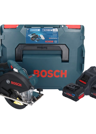 Scie circulaire à métaux sans balais Bosch GKM 18V-50 Professional 18 V 136 mm + 2 batteries ProCORE 8,0 Ah + chargeur + L-Boxx