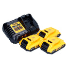 DeWalt Akku Starter Set 18 V 3x DCB 183 Akku 2,0 Ah + DCB 116 XR Schnell Ladegerät - Toolbrothers