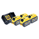 Kit de démarrage sans fil 18 V DeWalt 4x DCB 546 batterie 6,0 Ah + DCB 116 XR chargeur rapide