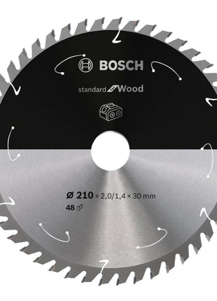 Bosch Professional Standard for Wood Kreissägeblatt 210 x 30 x 1,7 mm 48 Zähne ( 2608837714 ) - Toolbrothers