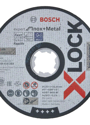 Bosch Expert for Inox & Metal Trennscheibe X-LOCK 125 x 22,23 mm ( 2608619264 ) - Toolbrothers