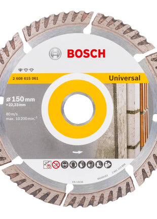 Bosch Standard for Universal Diamanttrennscheibe 150 x 22,23 mm ( 2608615061 ) - Toolbrothers