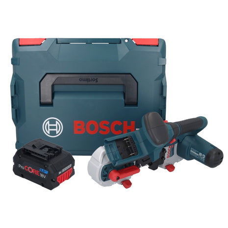 Bosch GCB 18V-63 Sierra de cinta profesional a batería 18 V 63,5 mm + 1x batería ProCORE 8,0 Ah + L-Boxx - sin cargador