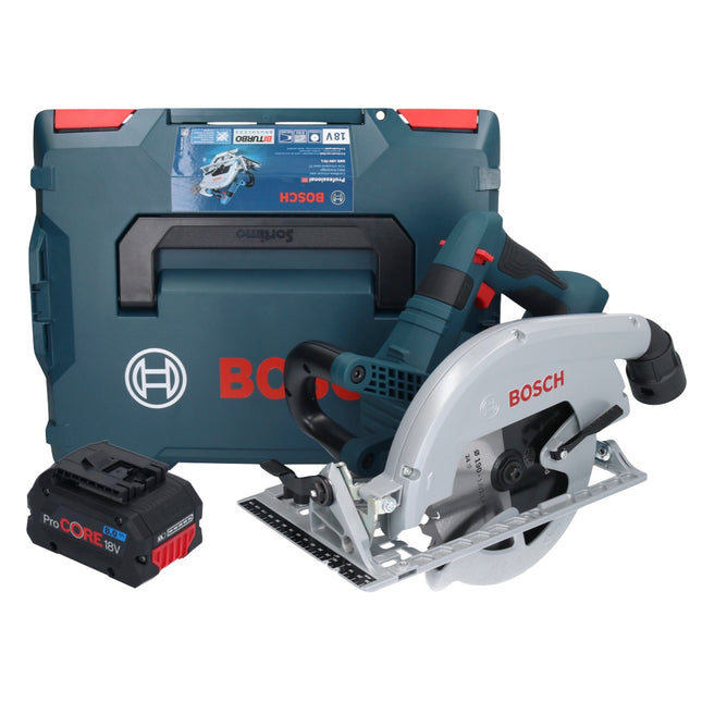 Bosch GKS 18V-70 L Sierra circular sin cable 18 V sin escobillas 190 mm BITURBO + 1x batería ProCORE 8,0 Ah + L-Boxx - sin cargador