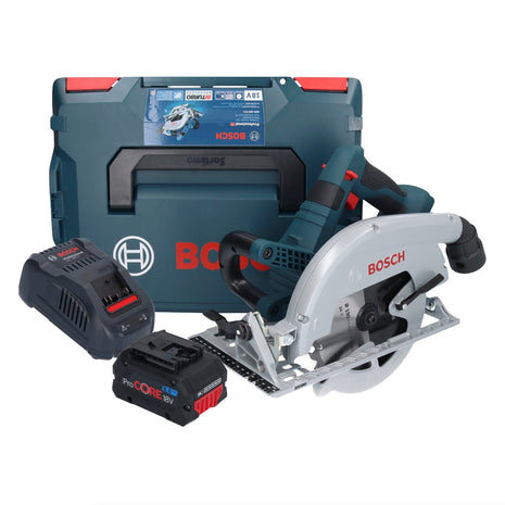 Bosch GKS 18V-70 L akumulatorowa pilarka tarczowa 18 V bezszczotkowa 190 mm BITURBO + 1x akumulator ProCORE 8,0 Ah + ładowarka + L-Boxx