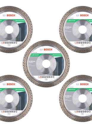 Bosch Diamant Trennscheibe Set 5x Best for Hard Ceramic 125 mm x 22,23 ( 5x 2608615077 ) - Toolbrothers