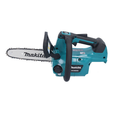 Motosierra a batería Makita UC 002 GA201 40 V máx. 25 cm 24,8 m/s sin escobillas + 2x baterías 2,0 Ah + cargador