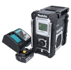 Makita DMR 108 RF1 radio batería 10,8 V - 18 V Bluetooth IP64 + 1x batería 3,0 Ah + cargador