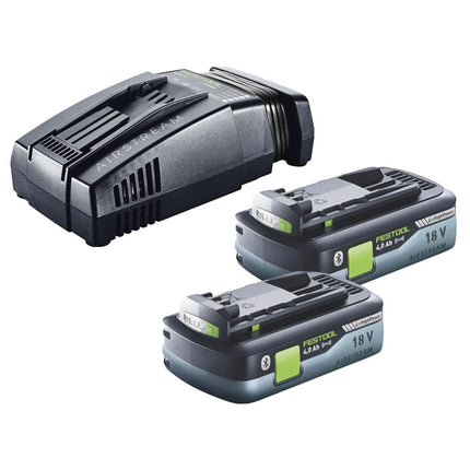 Festool Energie Set 2x BP 18 Li 4,0 Ah HPC-ASI Akkupack 18 V 4,0 Ah HighPower ( 2x 205034 ) + SCA 16 Schnellladegerät 10,8 V - 18 V ( 576953 ) - Toolbrothers