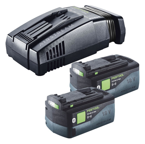 Festool Energie Set 2x BP 18 Li 5,0 ASI EU Akkupack 18 V 5,0 Ah ( 2x 577660 ) + SCA 16 Schnellladegerät 10,8 V - 18 V ( 576953 ) - Toolbrothers