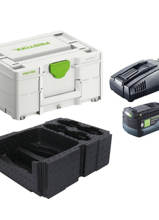 Festool Energie Set 1x BP 18 Li 5,0 ASI EU Akkupack 18 V 5,0 Ah ( 577660 ) + SCA 16 Schnellladegerät 10,8 V - 18 V ( 576953 ) + Systainer - Toolbrothers