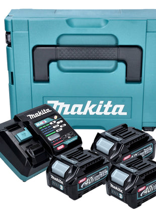 Makita Power Source Kit 3x BL 4025 Akku 40 V max. 2,5 Ah XGT + DC 40 RA Ladegerät + Makpac