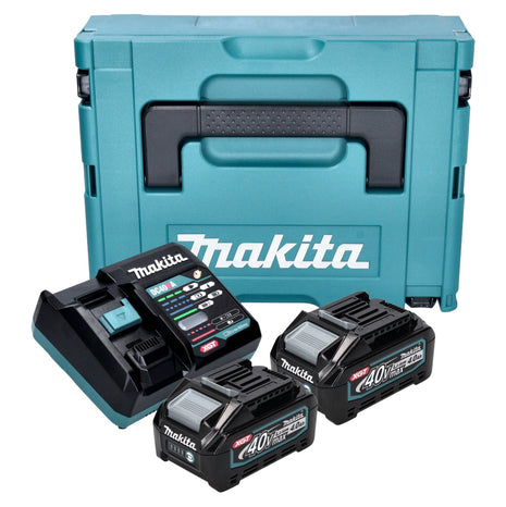 Makita Power Source Kit ( 191J97-1 ) 2x BL 4040 Akku 40 V max. 4,0 Ah XGT + DC 40 RA Ladegerät + Makpac