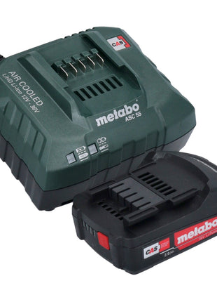 Metabo Basic Set 1x Li-Power Akkupack 18 V 2,0 Ah CAS Li-Ion Akku ( 625596000 ) + ASC 55 Ladegerät AIR COOLED 12 - 36 V ( 627044000 ) - Toolbrothers