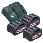 Metabo Basic Set 3x batteria Li-Power 18 V 4,0 Ah + caricatore Metabo SC 30 12 - 18 V