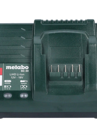 Metabo Basic Set 2x LiHD Akkupack 18 V 4,0 Ah ( 2x 625367000 ) + Metabo SC 30 Ladegerät 12 - 18 V ( 316067840 ) - Toolbrothers