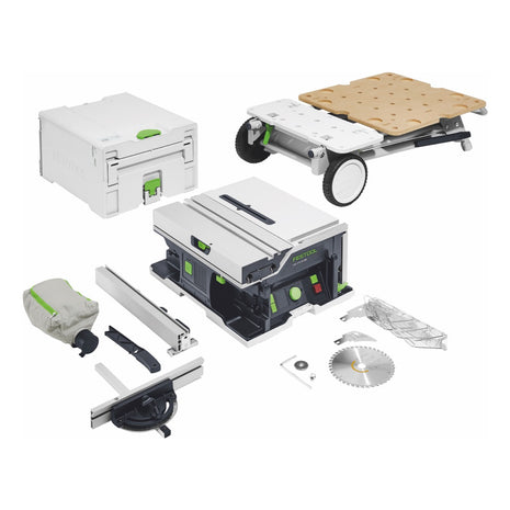 Sega circolare a batteria Festool CSC SYS 50 EBI-Basic-Set 36 V ( 2x 18 V ) ( 577371 ) 168 mm brushless + telaio di base - senza batteria, senza caricabatterie