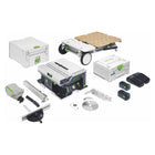 Festool CSC SYS 50 EBI set scie sur table à batterie 36 V (2x 18 V) (577379) 168 mm sans balais + châssis de base + 2x batterie 5,0 Ah + chargeur + systainer