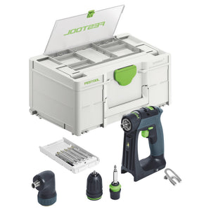 Festool CXS 18-Basic-Set Akku Bohrschrauber 18 V 40 Nm Brushless ( 577333 ) + Systainer - ohne Akku, ohne Ladegerät