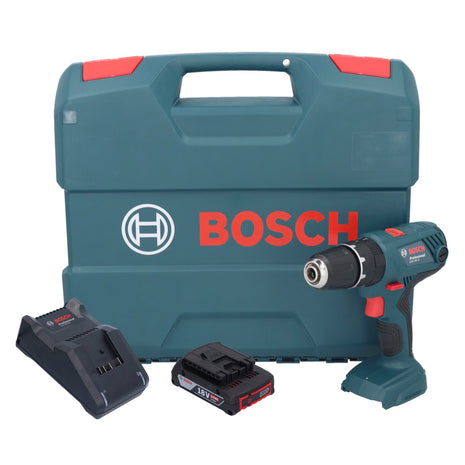 Taladro percutor inalámbrico Bosch GSB 18V-21 18 V 55 Nm + 1x batería 2,0 Ah + cargador + maletín L