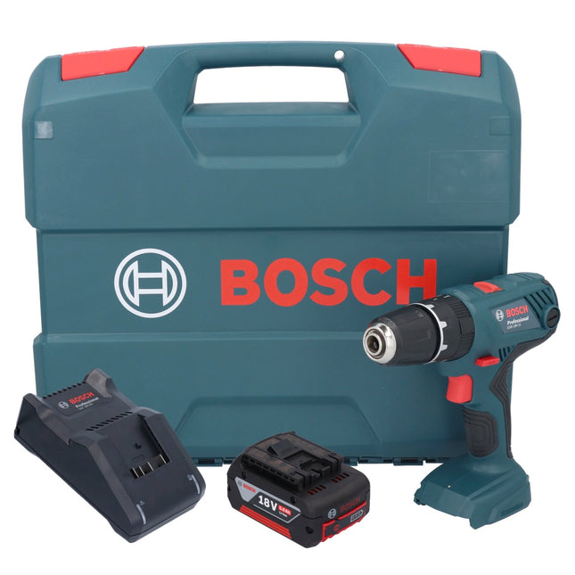Taladradora de percusión a batería Bosch GSB 18V-21 18 V 55 Nm + 1x acumulador 5,0 Ah + cargador + maletín en L