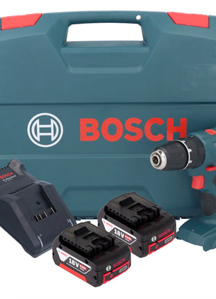 Bosch GSB 18V-21 Akku Schlagbohrschrauber 18 V 55 Nm + 2x Akku 6,0 Ah + Ladegerät + L-Case