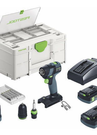 Festool TXS 18 C 3,0-Set Akku Bohrschrauber 18 V 40 Nm Brushless ( 576896 ) + 2x Akku 3,0 Ah + Ladegerät + Systainer - Toolbrothers