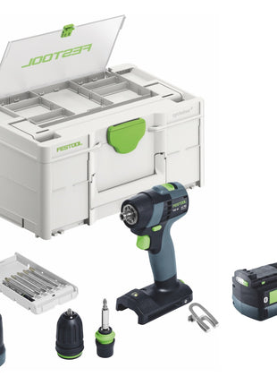 Festool TXS 18-Basic-Set Akku Bohrschrauber 18 V 40 Nm Brushless + 1x Akku 5,0 Ah + Systainer - ohne Ladegerät - Toolbrothers