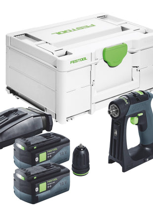 Festool CXS 18 Akku Bohrschrauber 18 V 40 Nm Brushless + 2x Akku 5,0 Ah + Ladegerät + Systainer - Toolbrothers