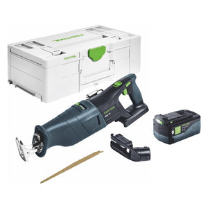 Festool RSC 18 EB-Basic Akku Säbelsäge 18 V Brushless + 1x Akku 5,0 Ah + Systainer - ohne Ladegerät