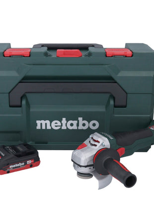 Metabo WB 18 LTX BL 15-125 Meuleuse d'angle sur batterie Quick 18 V 125 mm sans balais + 1x batterie 4,0 Ah + métaBOX - sans chargeur