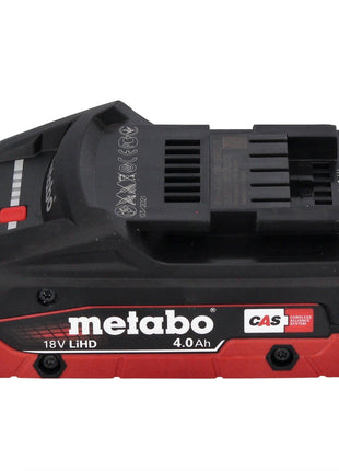 Metabo WB 18 LTX BL 15-125 Meuleuse d'angle sur batterie Quick 18 V 125 mm sans balais + 1x batterie 4,0 Ah + métaBOX - sans chargeur