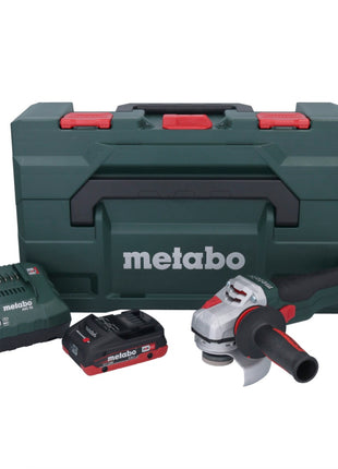 Metabo WB 18 LTX BL 15-125 Amoladora angular de batería Quick 18 V 125 mm sin escobillas + 1x batería 4,0 Ah + cargador + metaBOX