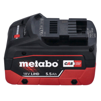 Metabo WB 18 LTX BL 15-125 Quick akumulatorowa szlifierka kątowa 18 V 125 mm bezszczotkowa + 1x akumulator 5,5 Ah + metaBOX - bez ładowarki