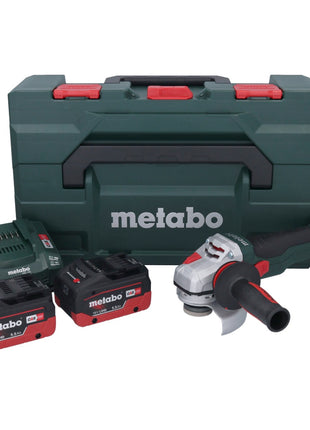 Metabo WB 18 LTX BL 15-125 Amoladora angular a batería Quick 18 V 125 mm sin escobillas + 2x baterías 5,5 Ah + cargador + metaBOX (601730660)